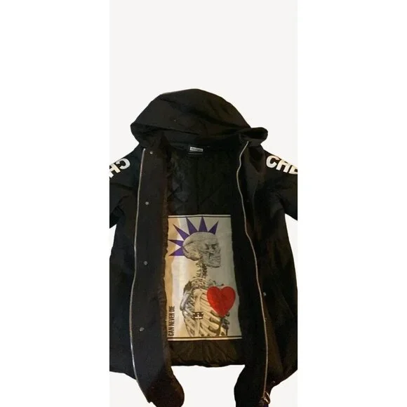 Reshake "Keep it real" Black Unique Trenchcoat